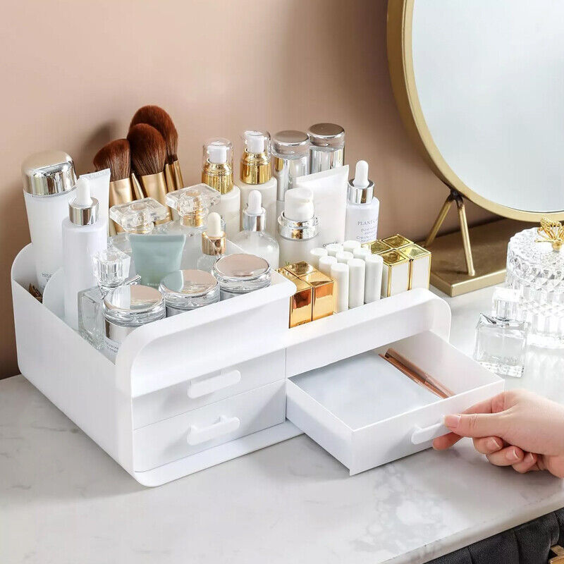 Makeup Cosmetic Dressing Table Large Make-Up Holder Tidy Storage Box