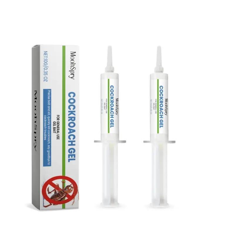 Two-pack Of Cockroach Gel Baits For Fast-acting, Chain-killing Cockroaches. Clean-free Squeeze Design.