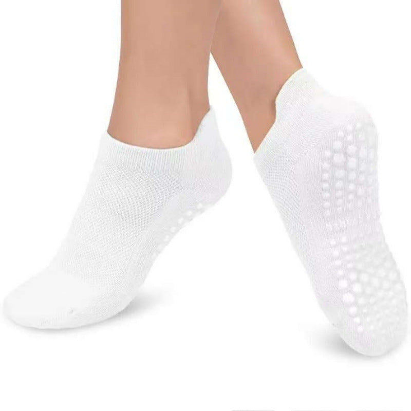 Boneless Mesh Athletic Socks Non-slip Silicone Indoor