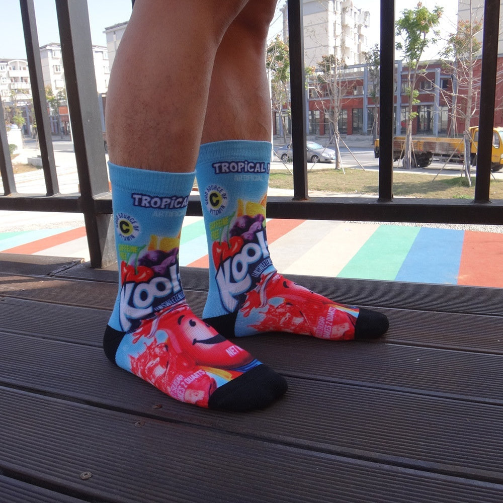 Cartoon Pet Head Face Socks