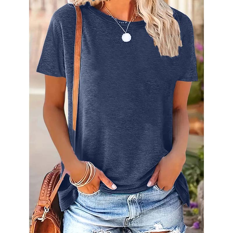 5 Pack Womens T Shirts Short Sleeve Basic Tees Crew Neck Fashion Tops Casual Summer Outfits Clothes