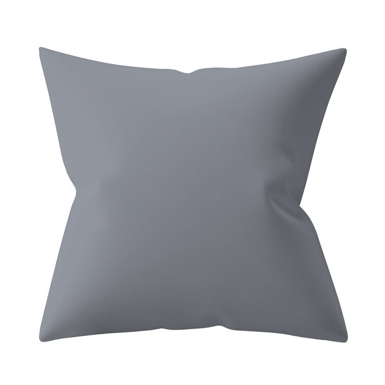 Gray Geometric Polyester Pillow Cover Cross-border Hot Sale Silver Gray Sofa Cushion Cushion Cover