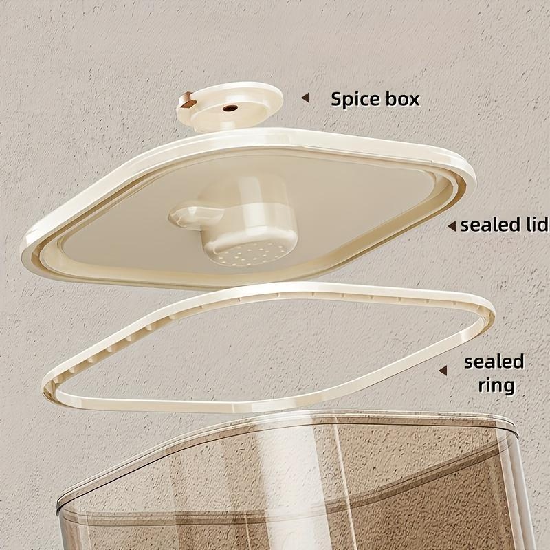 Automatic Rice Dispenser With Cup, Large Capacity Moisture-proof And Insect-proof Sealed Rice Storage Container, Suitable For Rice, Grains, Flour, Pet Food And Other Kitchen Supplies, Holiday Decorati