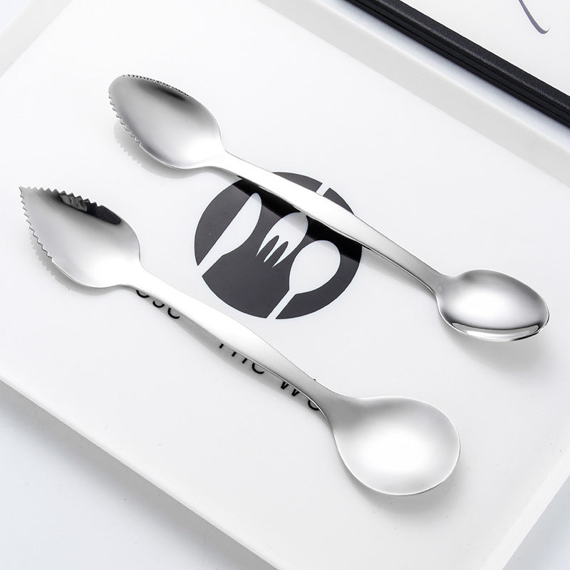 Stainless Steel Creative Double-headed Mud Scraper For Children