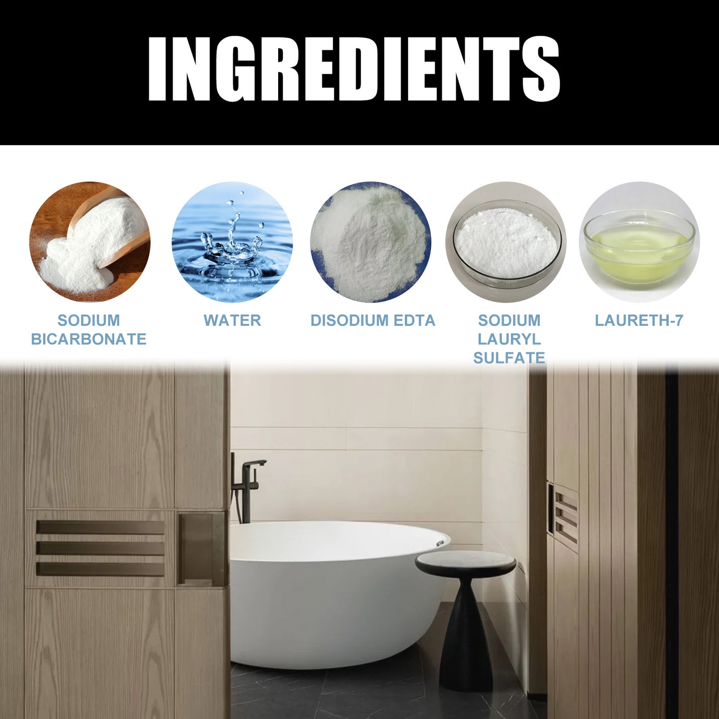 Jakehoe Bathroom Foam Cleaner Toilet, Toilet, Bathtub, Wash Basin, Tile Stain Remover, Descaling Cleaning Spray