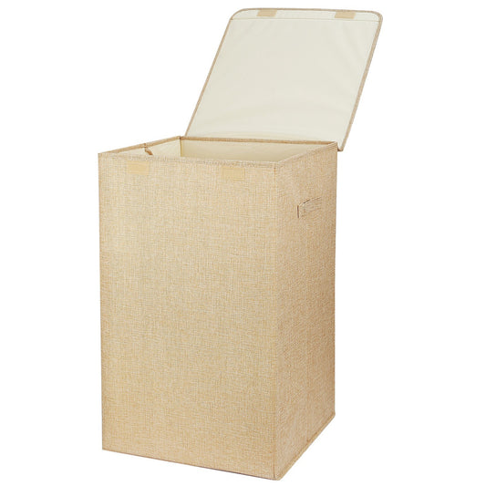 1Pc Foldable Laundry Hampers Washing Clothes Laundry Basket With Lid Handles Storage Organizer