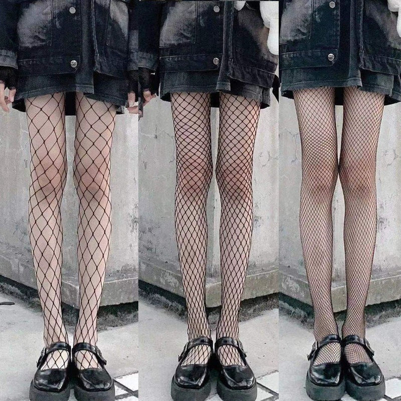 Black Silk Jk Polka Dot Superb Fleshcolor Pantynose