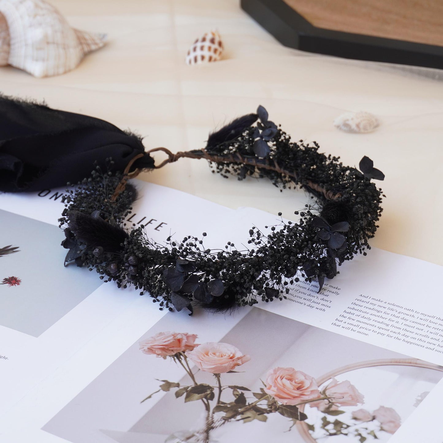 Gypsophila Crown, Dried Flower Crown, Bridal Wedding, Daily Party, Birthday Suitable Crown