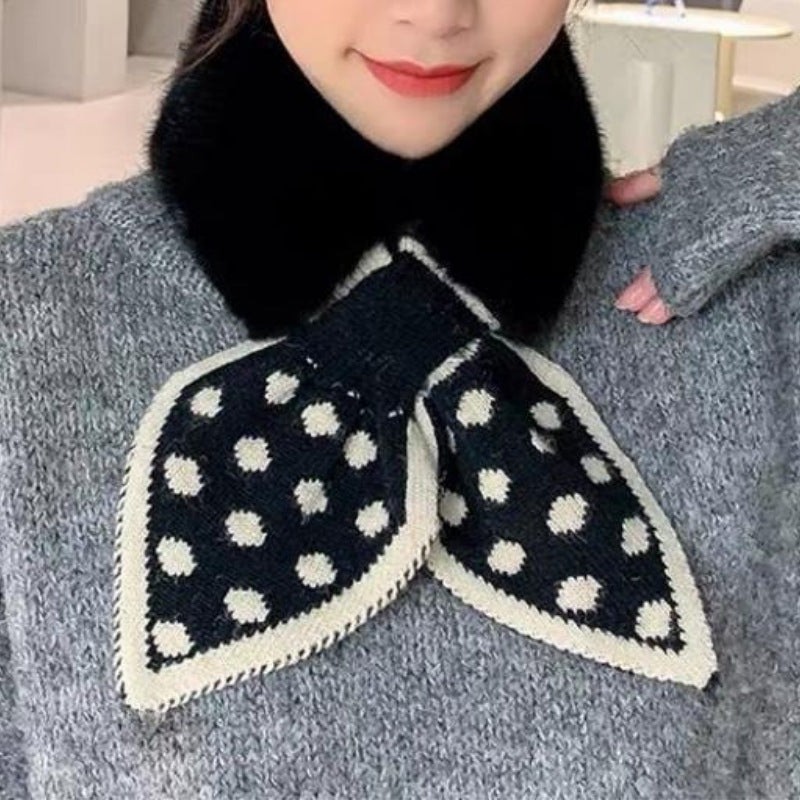 Thickened Upgraded Winter Pearl Like Plush Neck Guard Neckband