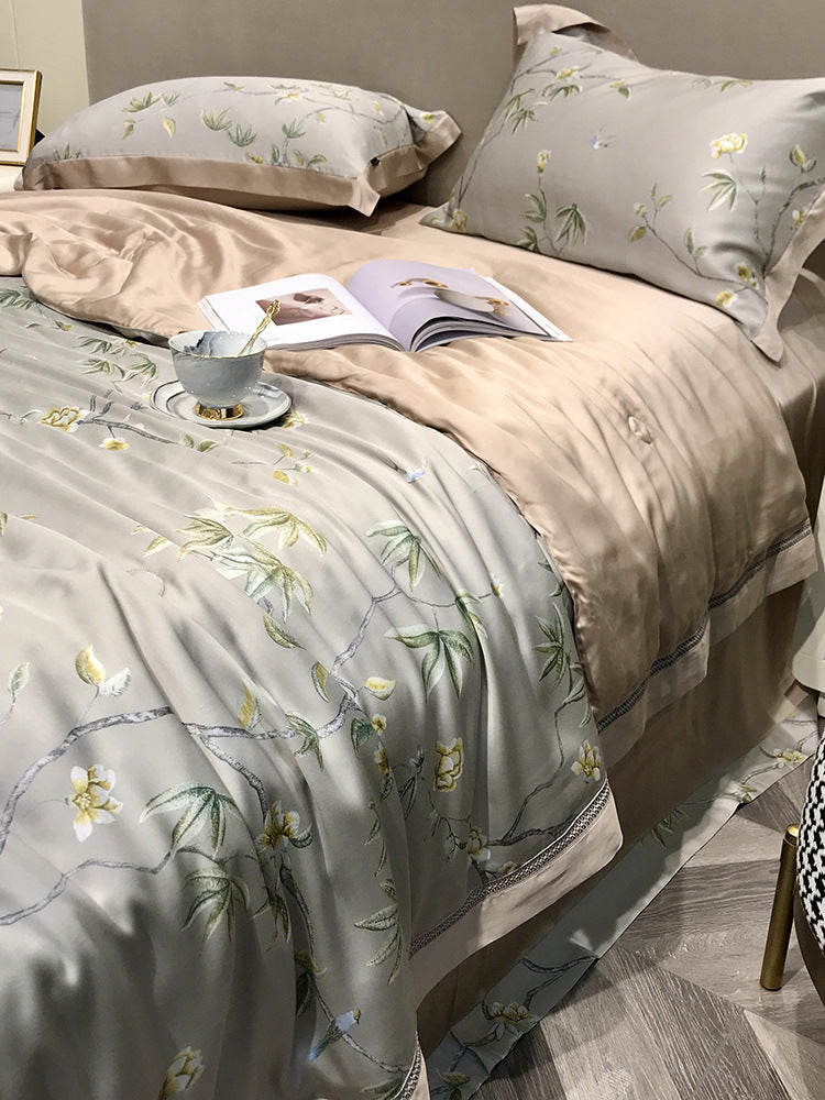 High-end Tencel Summer Cooling Duvet Four-piece Set