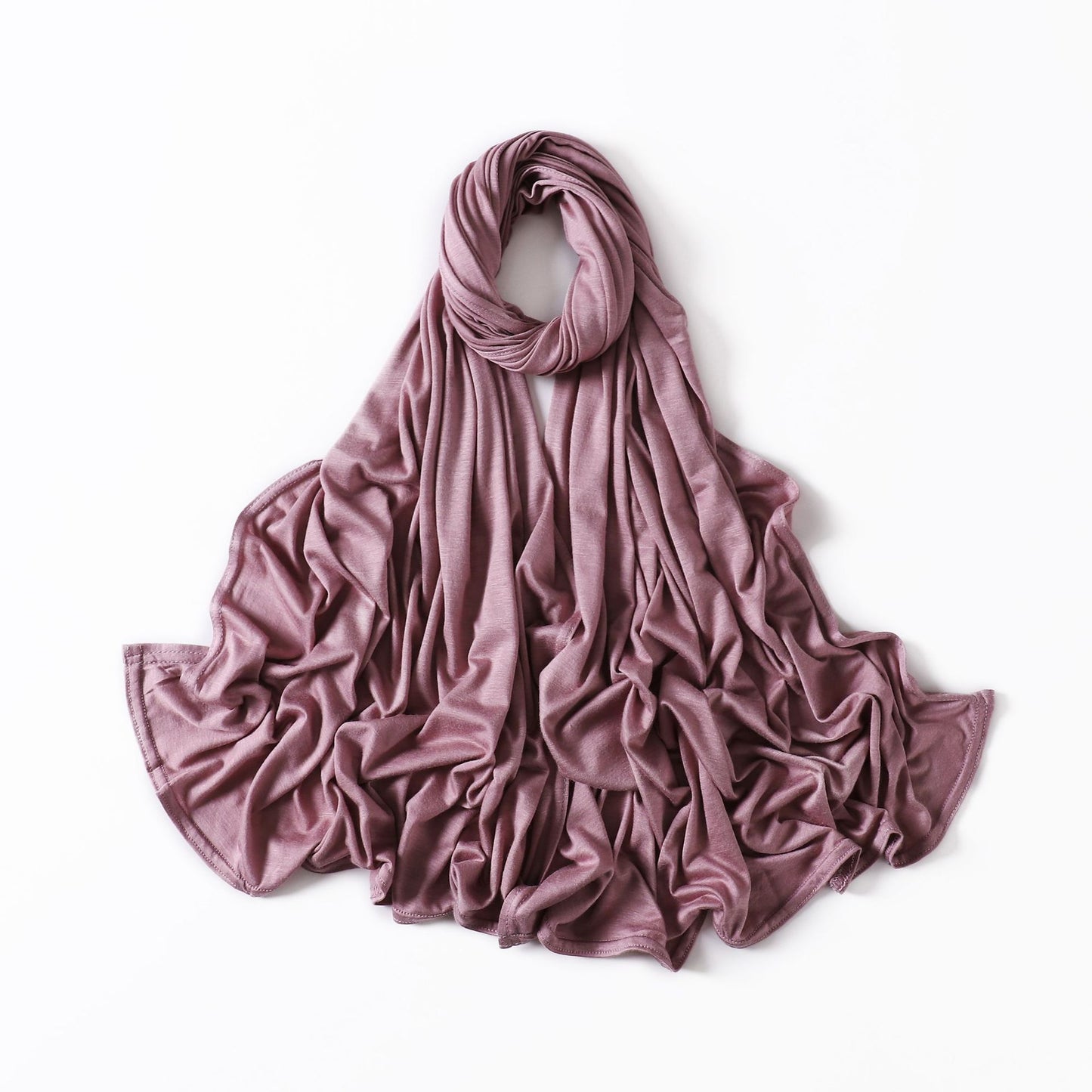 35 Colors Malaysia Pure Color Modal Curling Mercerized Cotton Scarf