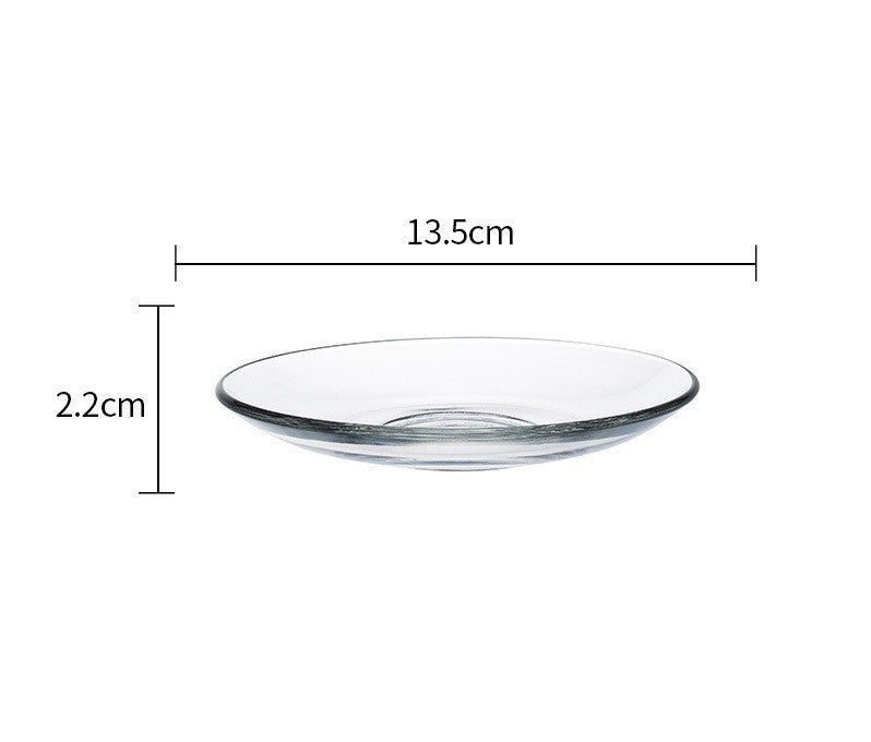European Style Simple Tempered Glass Heat-resistant And Drop-resistant Coffee Cup
