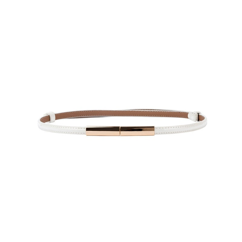 Women's Belt Fashion A Pair Of Buckles Fine Ladies