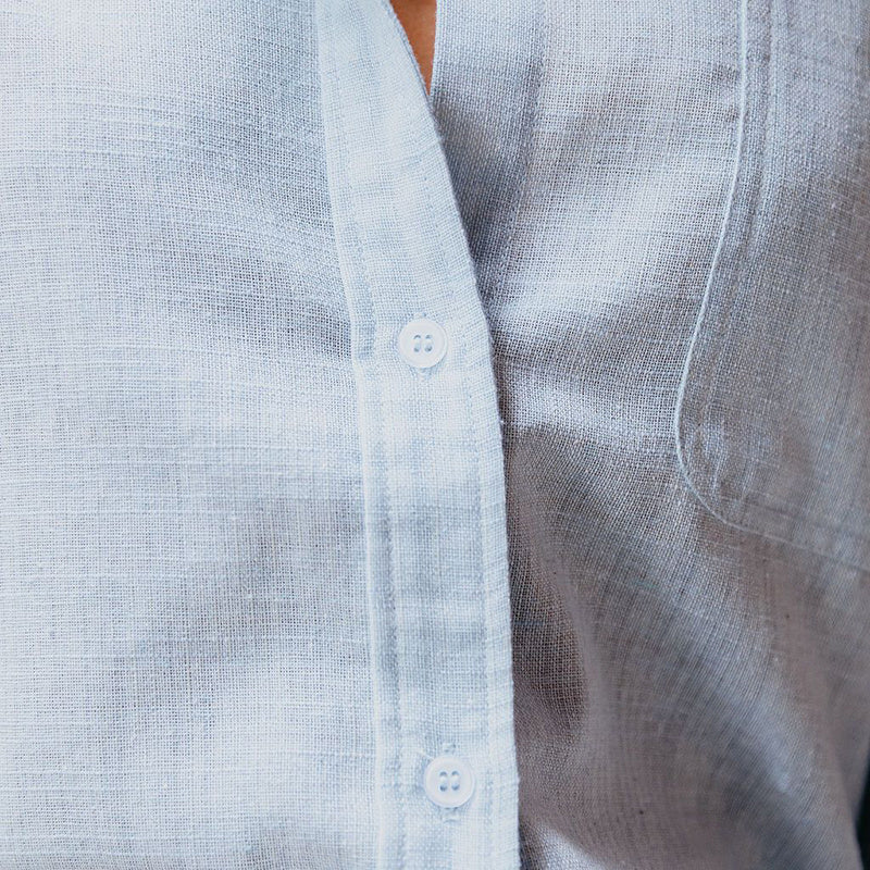 Women's Simple Button Front Shirt, Elegant Long Sleeve Solid Color Shirt Tops