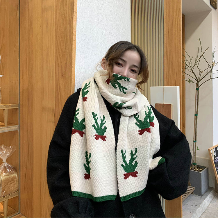 Cashmere Like Warm And Thickened Scarf In Winter