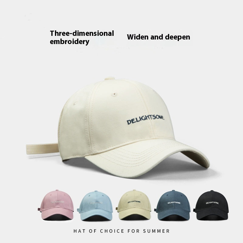 Spring And Summer Outdoor Embroidery Letters Fashion Casual Hat Ladies