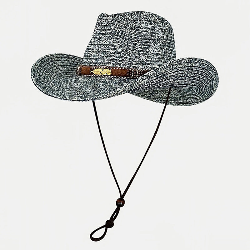 Retro Hand-woven Straw Hat For Men And Women