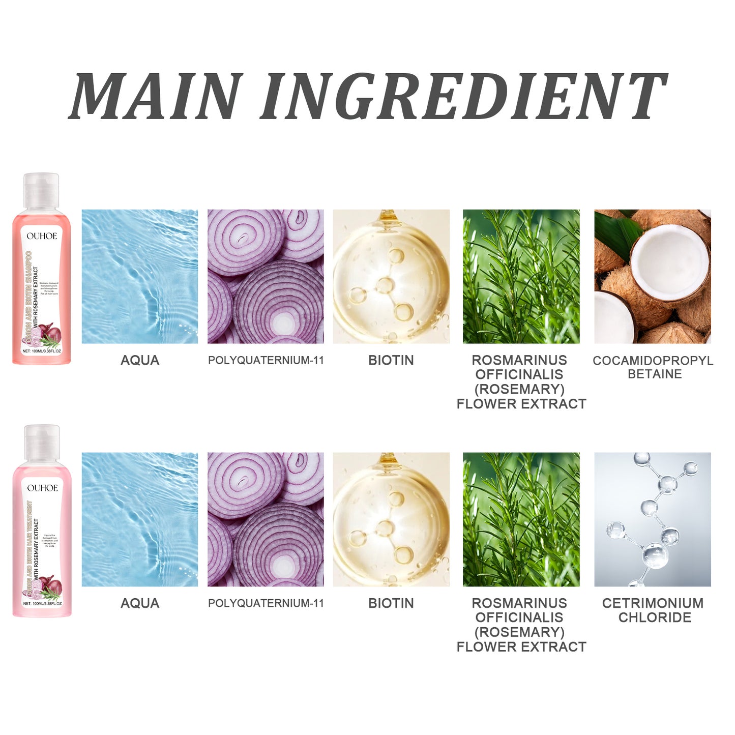 Onion Biotin Rosemary Shampoo Set