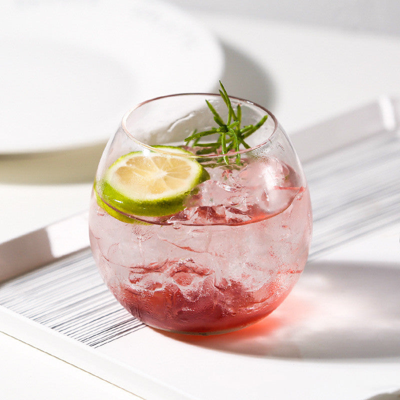 Fashion Simple Pot Belly Glass Soda Cup