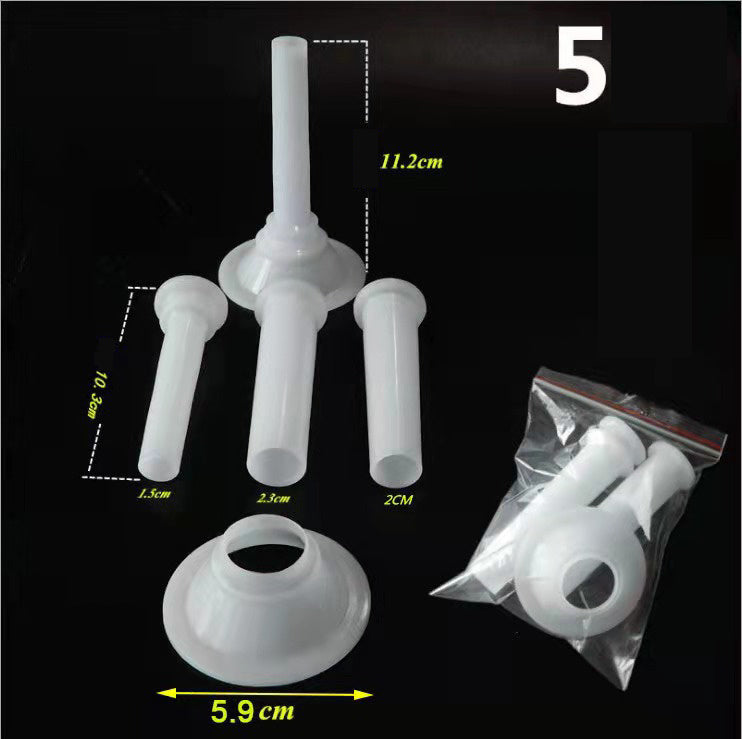 Three-pipe Four-piece Sausage Enema Tube Meat Grinder Plastic Accessories