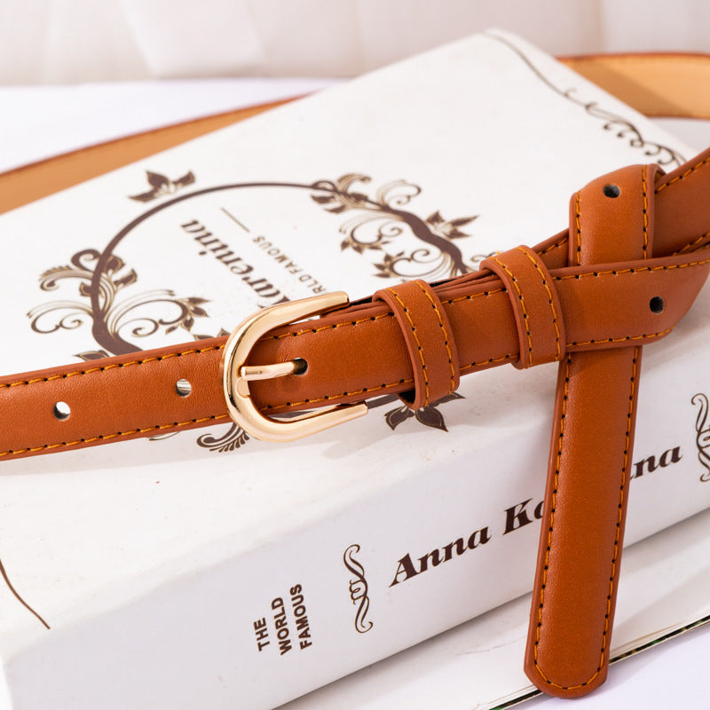 Pin Buckle Women's Student Decoration Skirt Shirt Jeans Strap