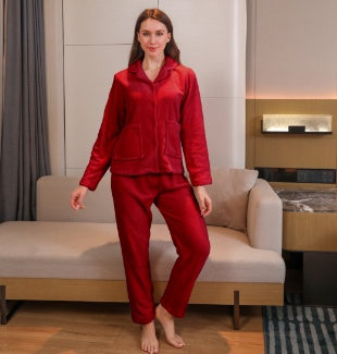 Women's Velvet Pajama Set