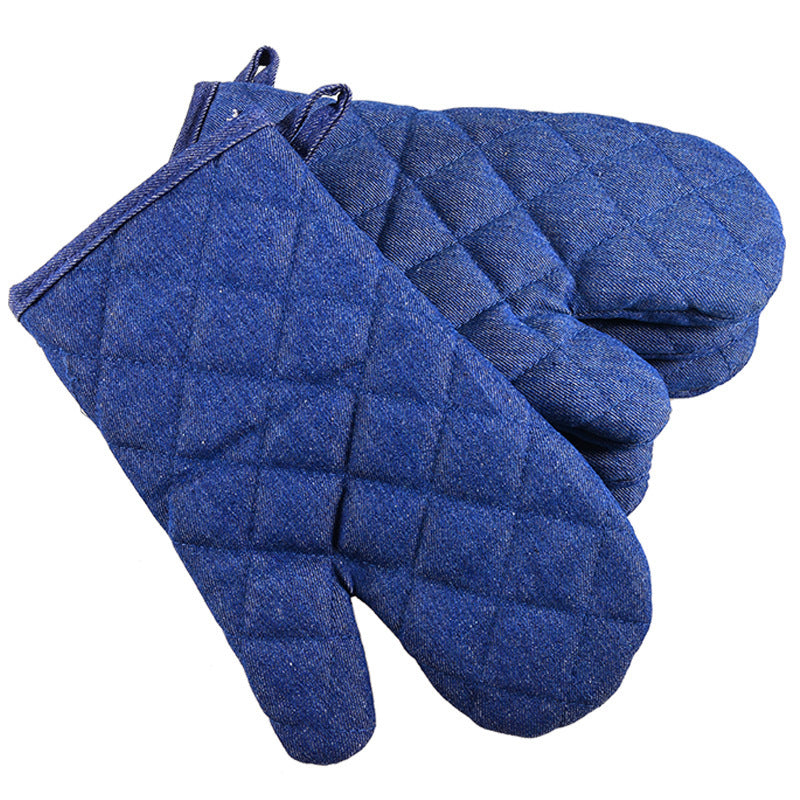 Silicone Insulation Microwave Oven Baking Gloves Protective Fabric