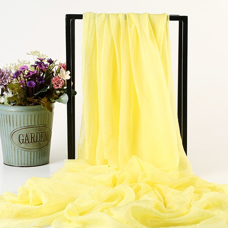 Summer New Simulation Silk Scarf Ladies Sun Protection Shawl