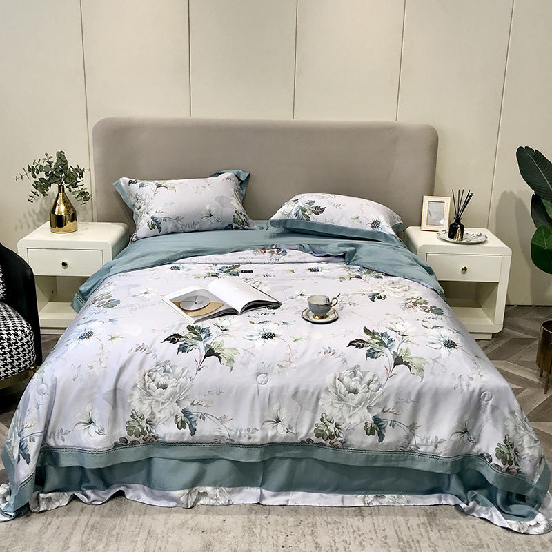 High-end Tencel Summer Cooling Duvet Four-piece Set