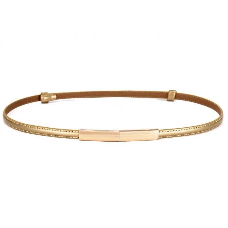 Women's Belt Fashion A Pair Of Buckles Fine Ladies