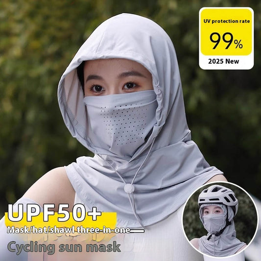 Mask Face Ice Silk UV Protection Sun Protection Hat