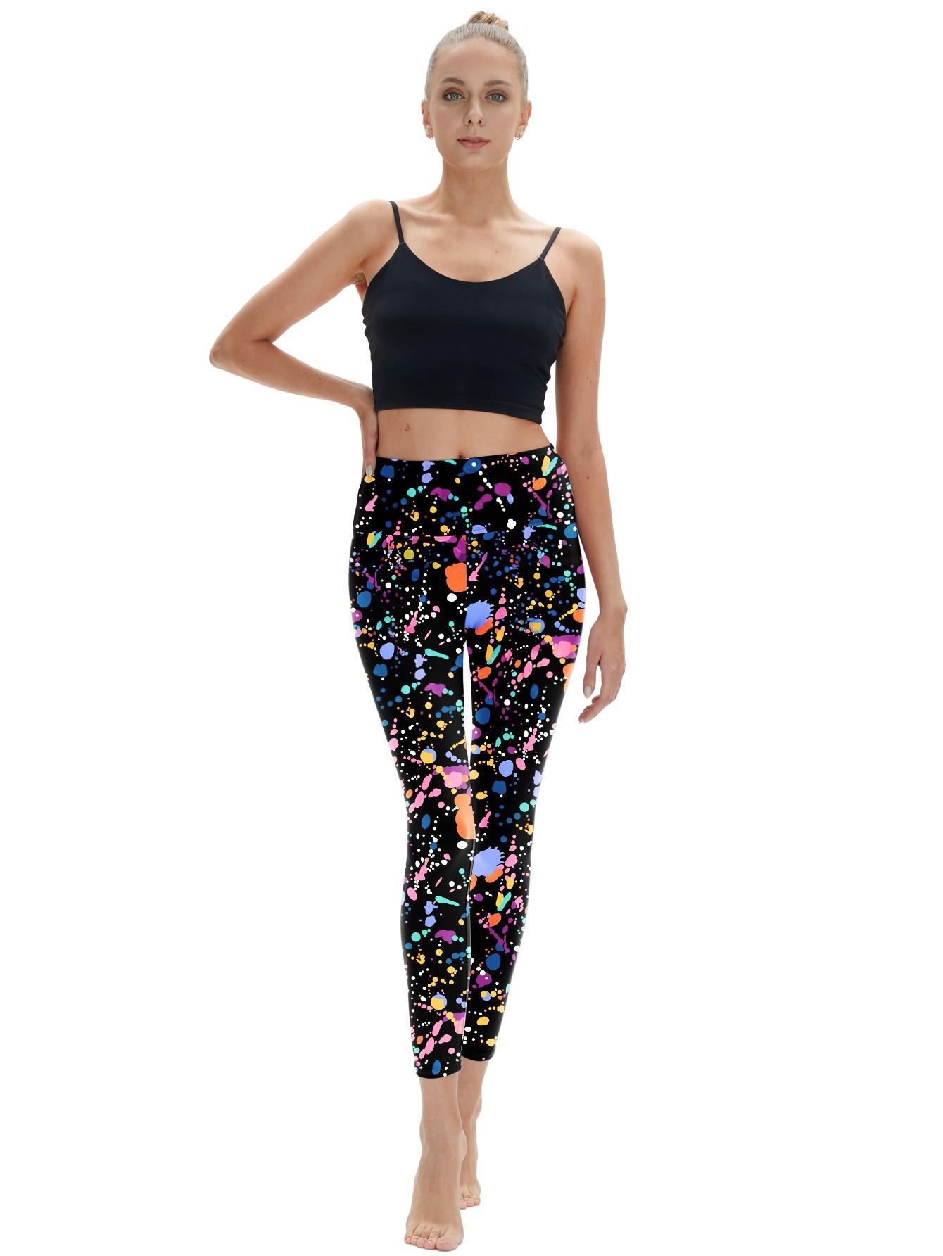 Women's High Waisted, Tummy-controlling, Non-see-through Yoga Pants With Pockets, Suitable For Fitness, Exercise And Running