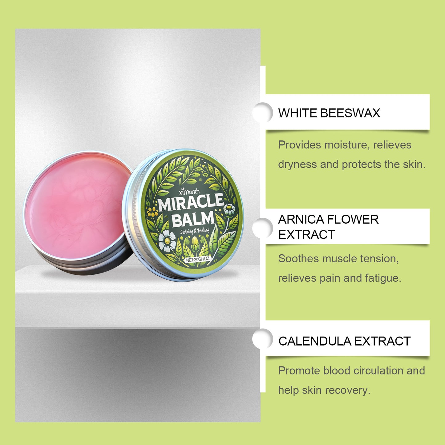 Ximonth Leg Balm Gentle Care, Relieves Leg Discomfort, Massages Daily Topical Balm