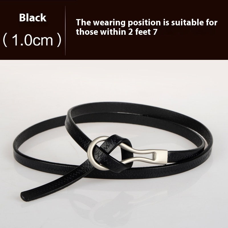 Cowhide Belt Women's Belt Fashion