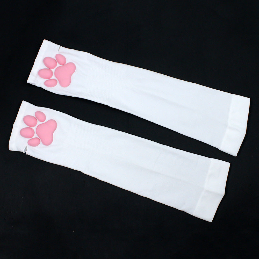 Silicone Meat Pad Cat's Paw Socks