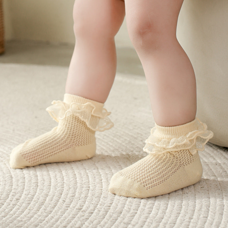 Fashion Individual Breathable Lace Girls' Socks