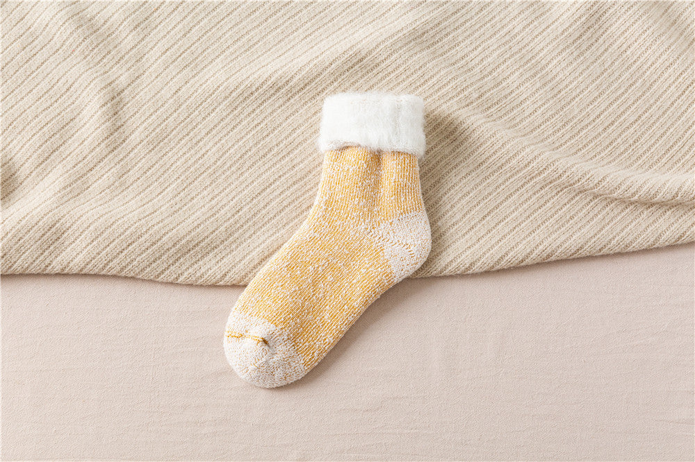 Winter Thick Wool Lined Warm Stockings