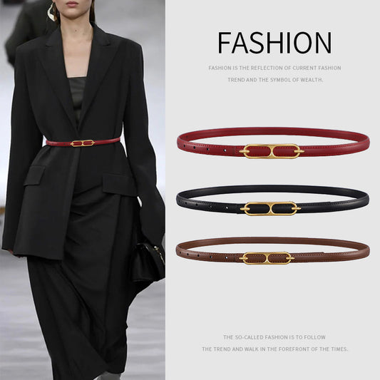 All-match Suit Waist-tight Dress Decoration Geometric Belt