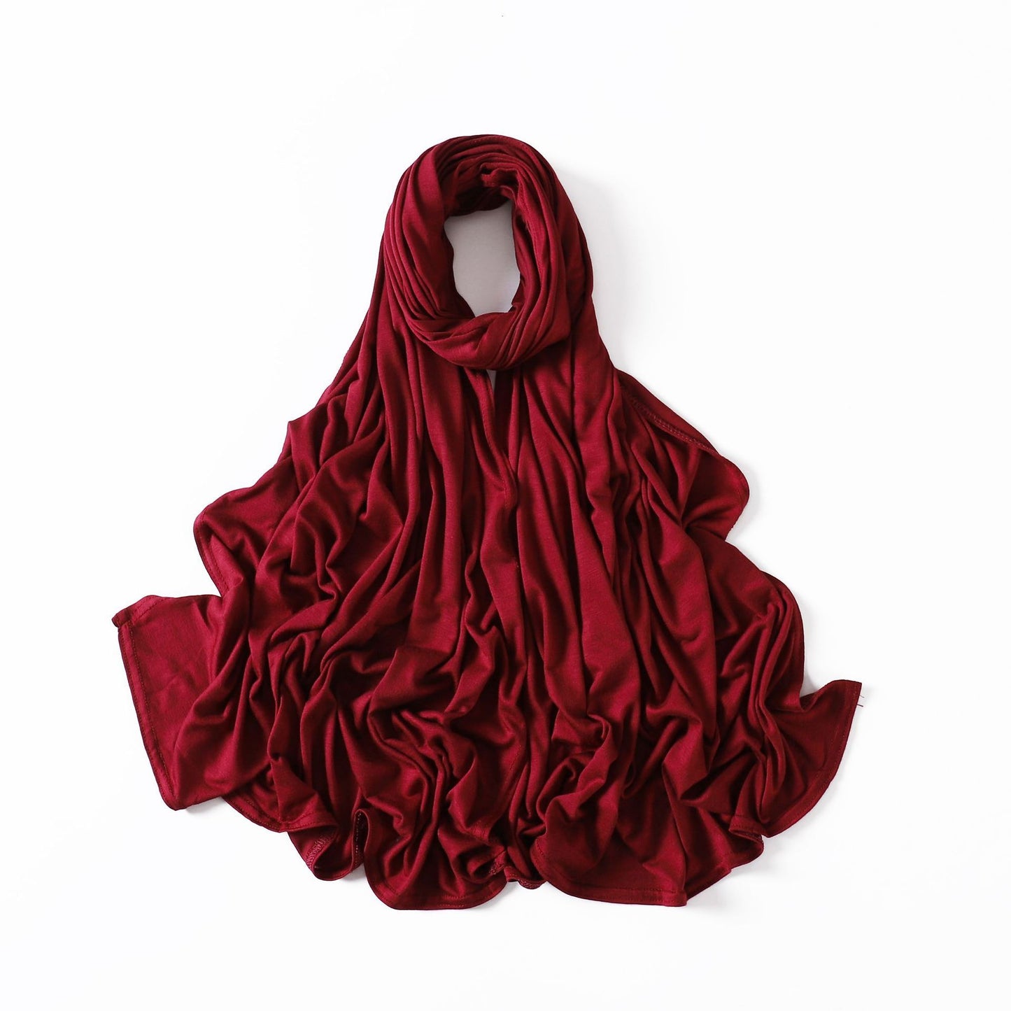 35 Colors Malaysia Pure Color Modal Curling Mercerized Cotton Scarf