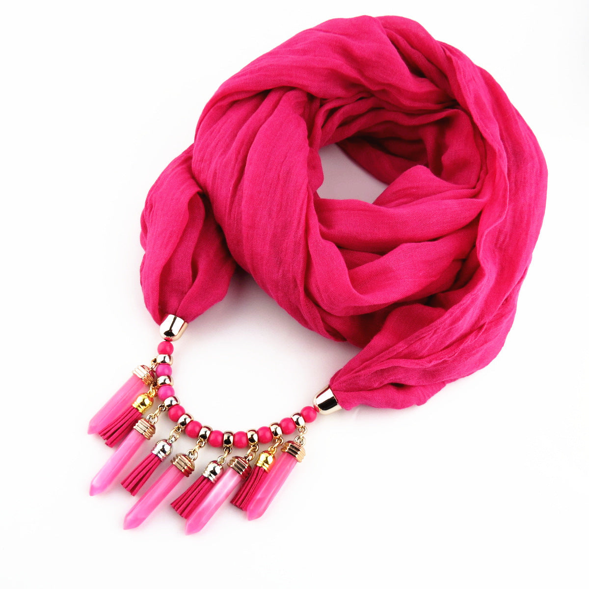 Fashion Cotton And Linen Scarf Korean Velvet Pendant TR Cotton Foreign