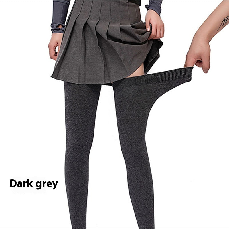 Autumn And Winter Plus Size Extended Cotton Over-the-knee Thigh Warm Socks