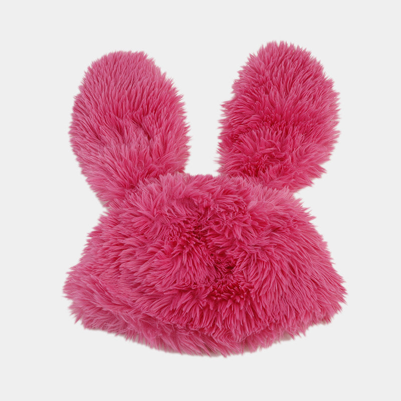 Colorful Plush Rabbit Ears Cute Funny Ushanka