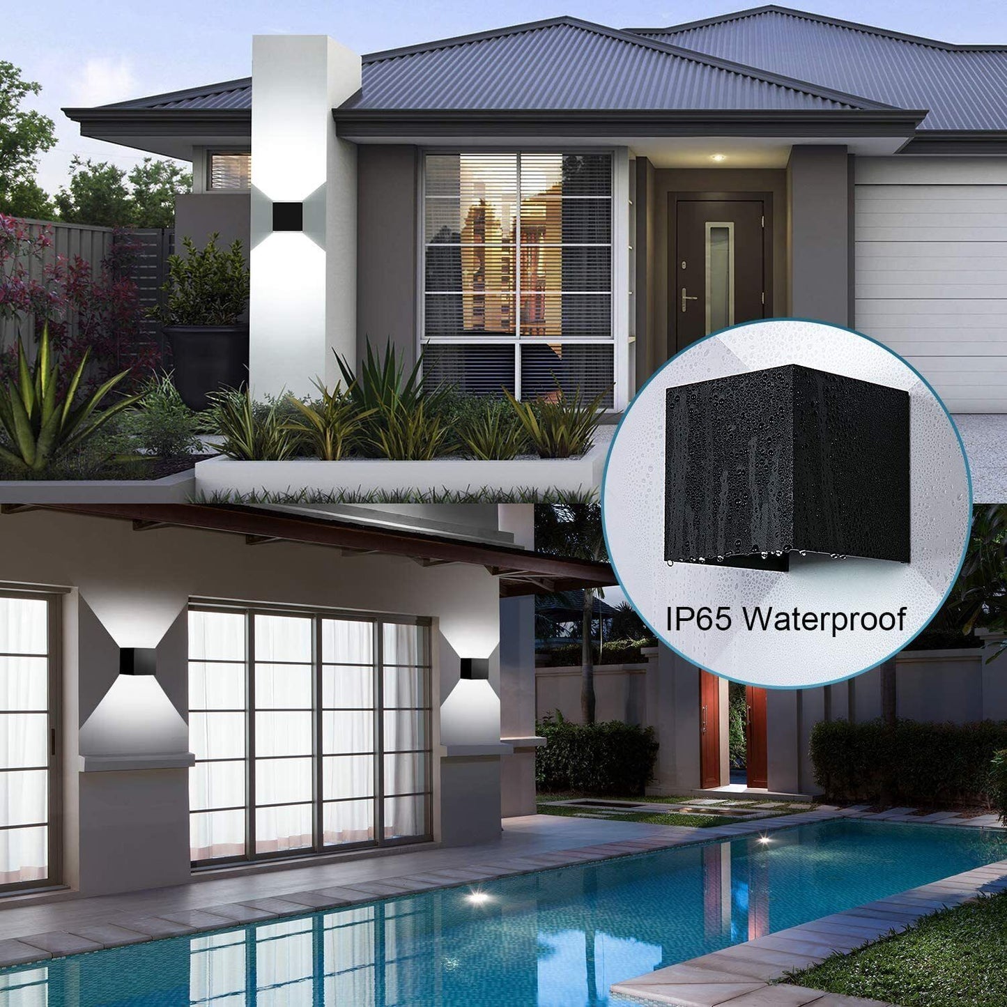 Modern LED Up Down Wall Lights Lighting Fixture Outdoor Indoor Lamp Lighting UK