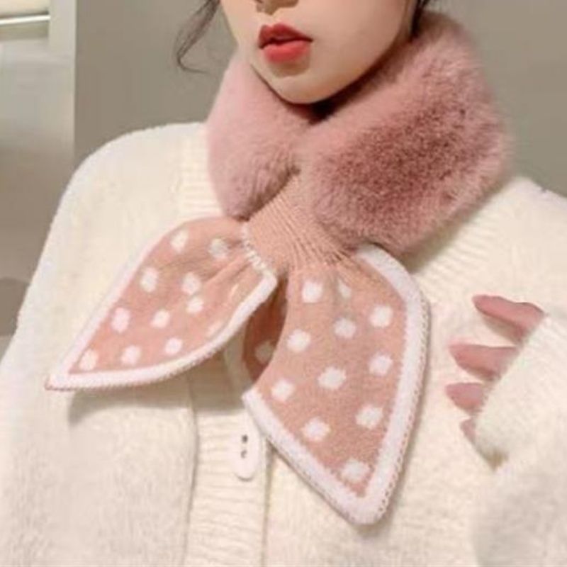 Thickened Upgraded Winter Pearl Like Plush Neck Guard Neckband