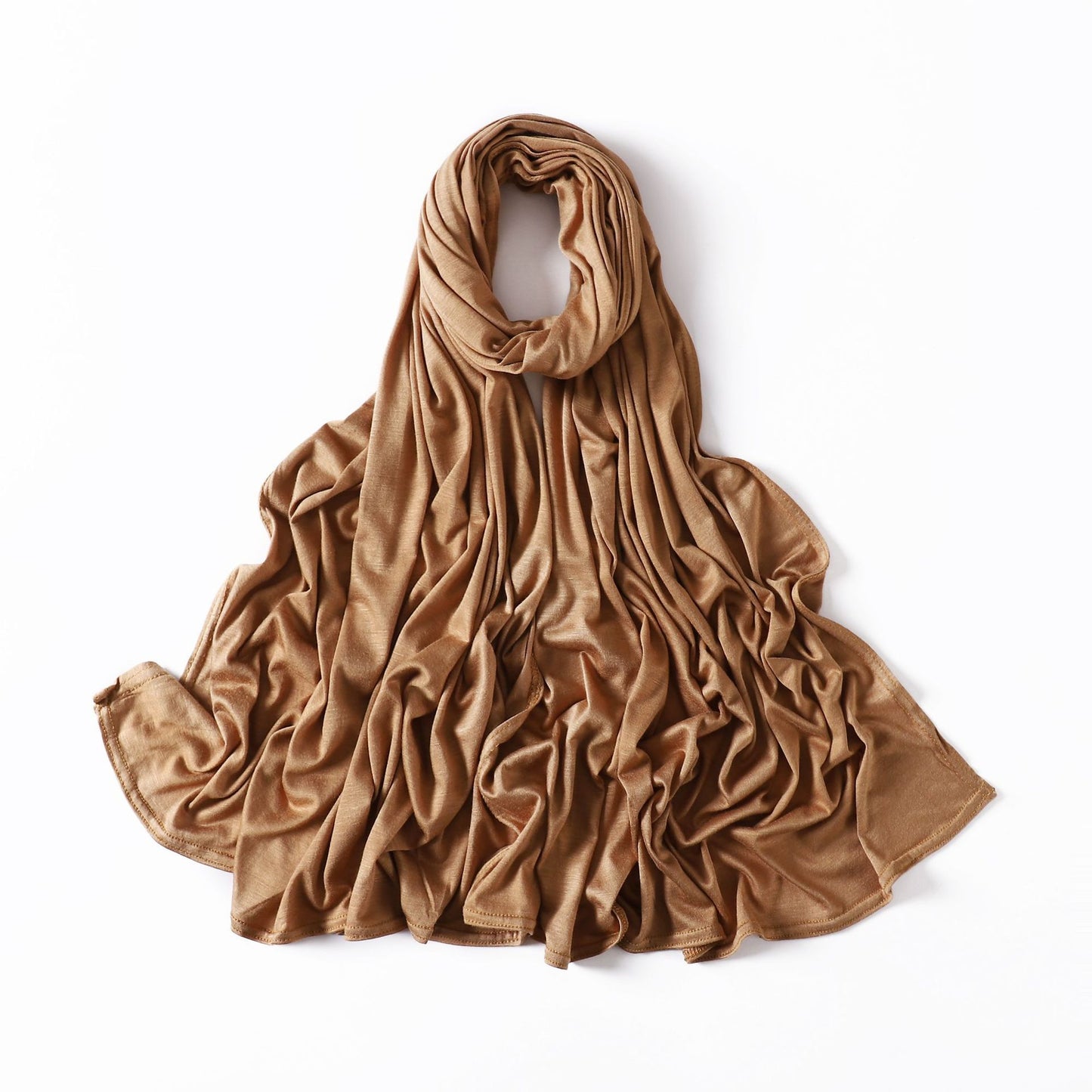 35 Colors Malaysia Pure Color Modal Curling Mercerized Cotton Scarf