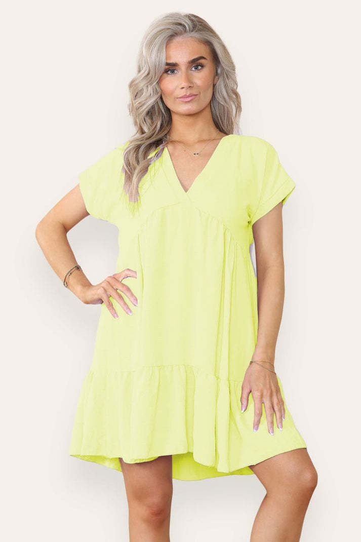 Fancy Style Tiered Smock Dress