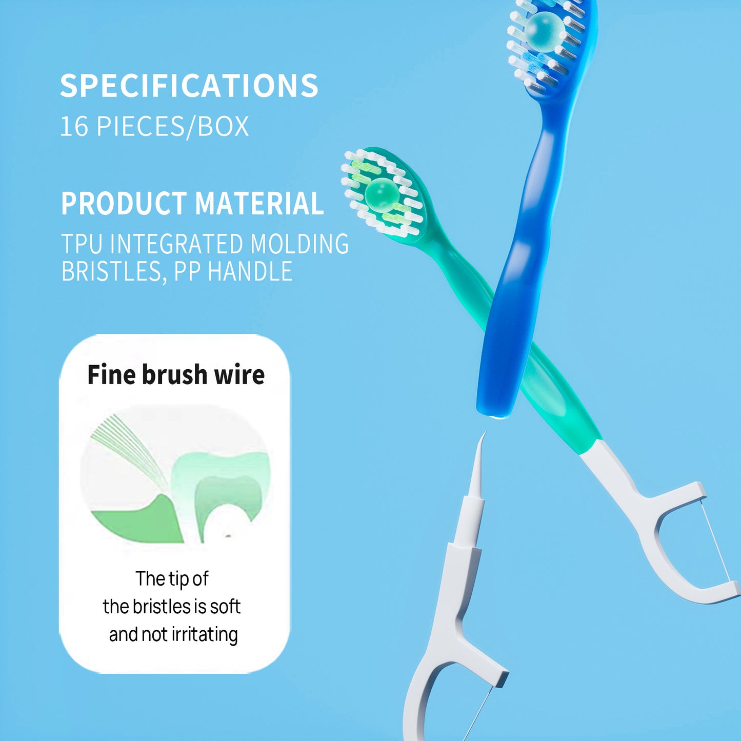 5-in-1 Mini Travel Toothbrush