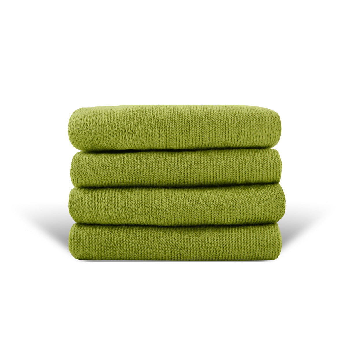 Solid Color High-elastic Mid-calf Boneless Macaron Colored Cotton Socks