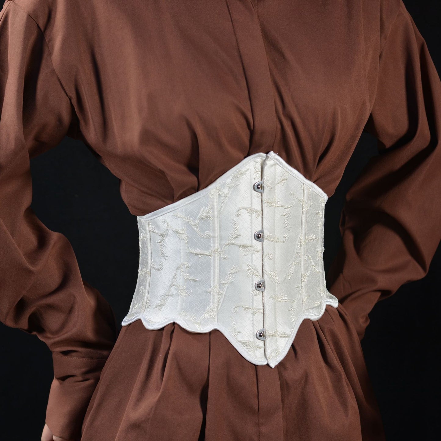 Embossed Jacquard 14 Bone Waistband Waist Seal