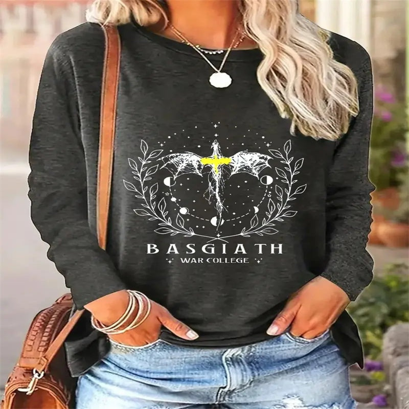 Women's Printed Hoodless Sweatshirt